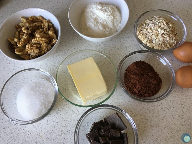 chocolate-walnut cookies ingredients
